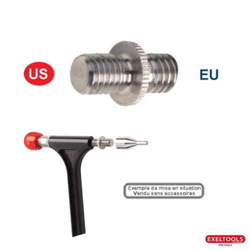Adaptateur Mâle pour embouts américains 2