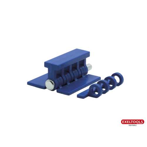 KECO - Blue Flexible Hinge Tab Set - 50 mm / 2.00 in