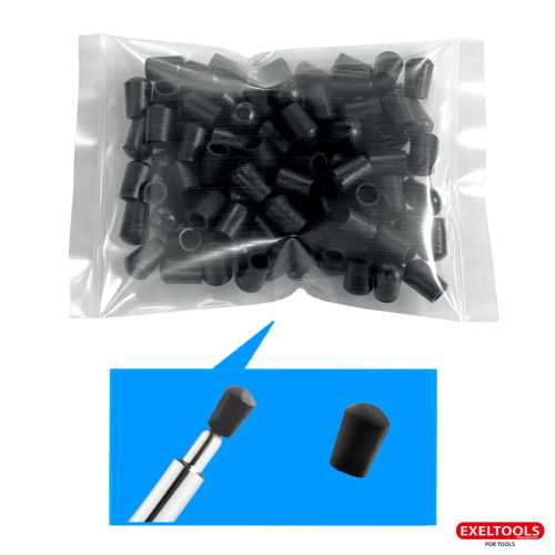 Embout Flex PVC noir 6,3 mm